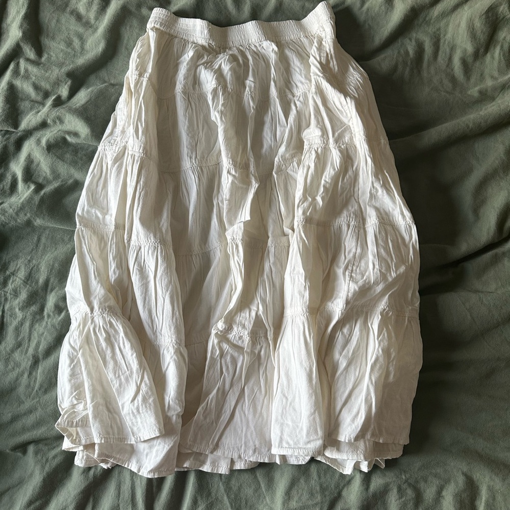 Free People Cream A-Line Skirt